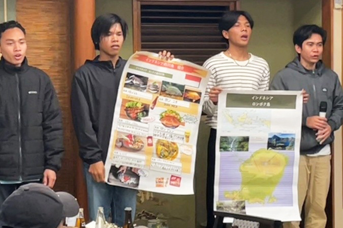 国際交流会との懇親会　在住外国人をお迎えし、川魚料理を提供-2